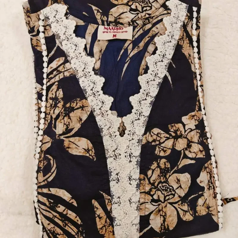 Pure cotton kurta set with dupatta