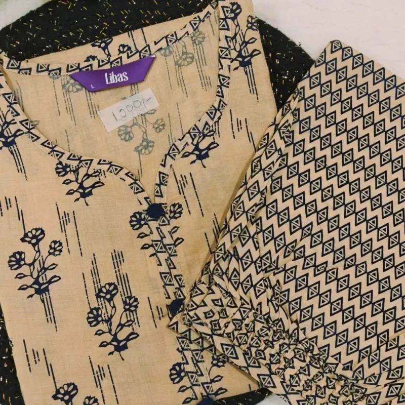 Mustard kurta with pant pure cotton - Image 6