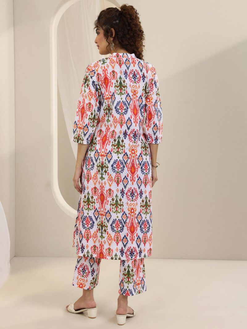 Multi Printed Cotton Straight Kurta Set - Image 8
