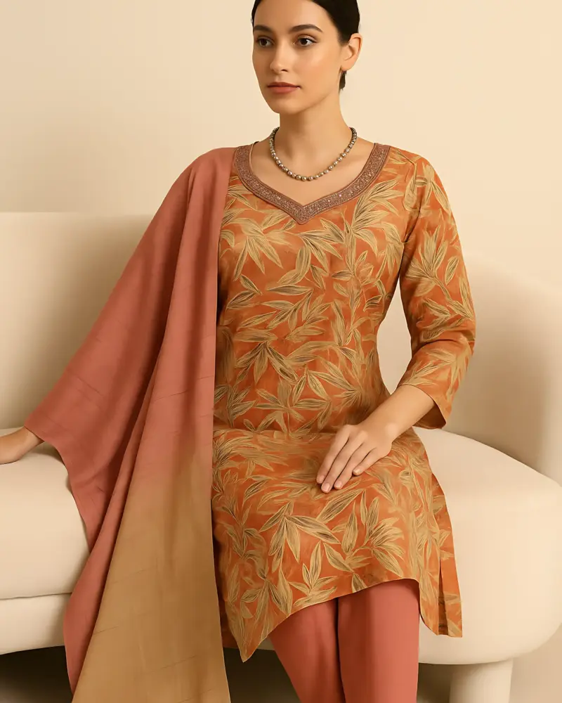 Pink Color Modal 3 piece Set Jumbo Size Handwork
