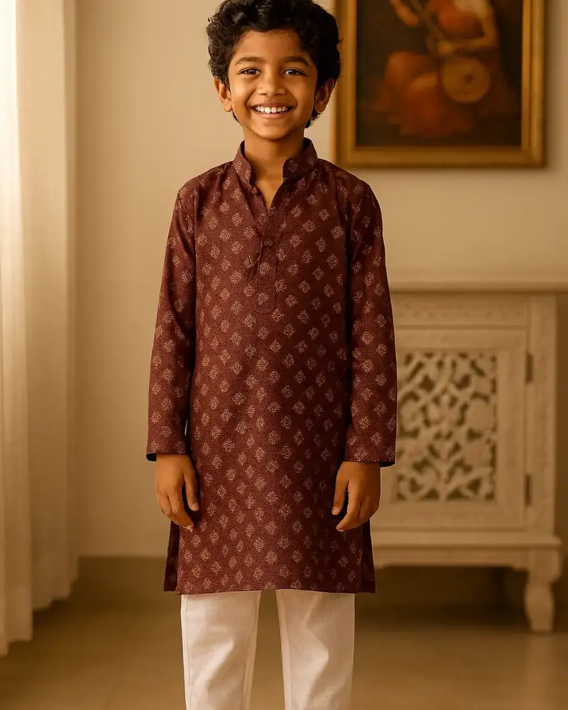 Cotton Kurta Pajama for Boys of every age Maroon