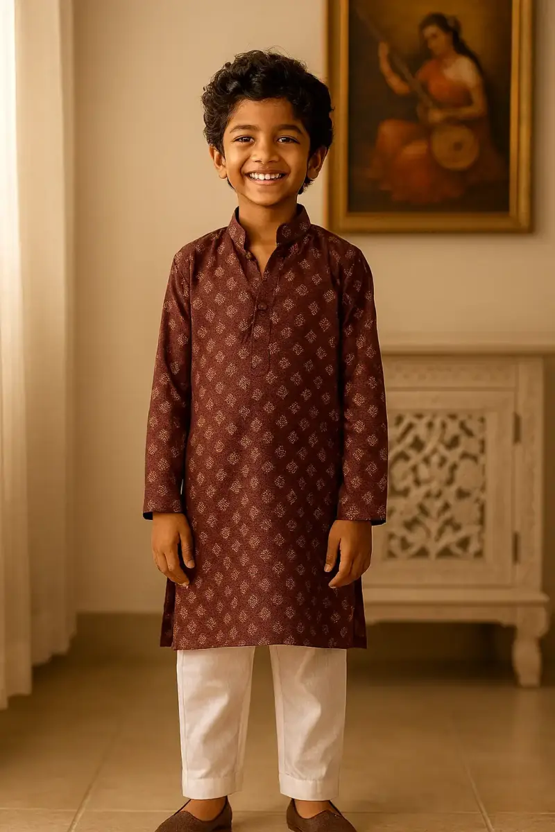 Cotton Kurta Pajama for Boys of every age Maroon