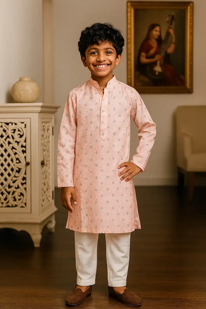 Cotton Kurta Pajama for Boys of every age Pink