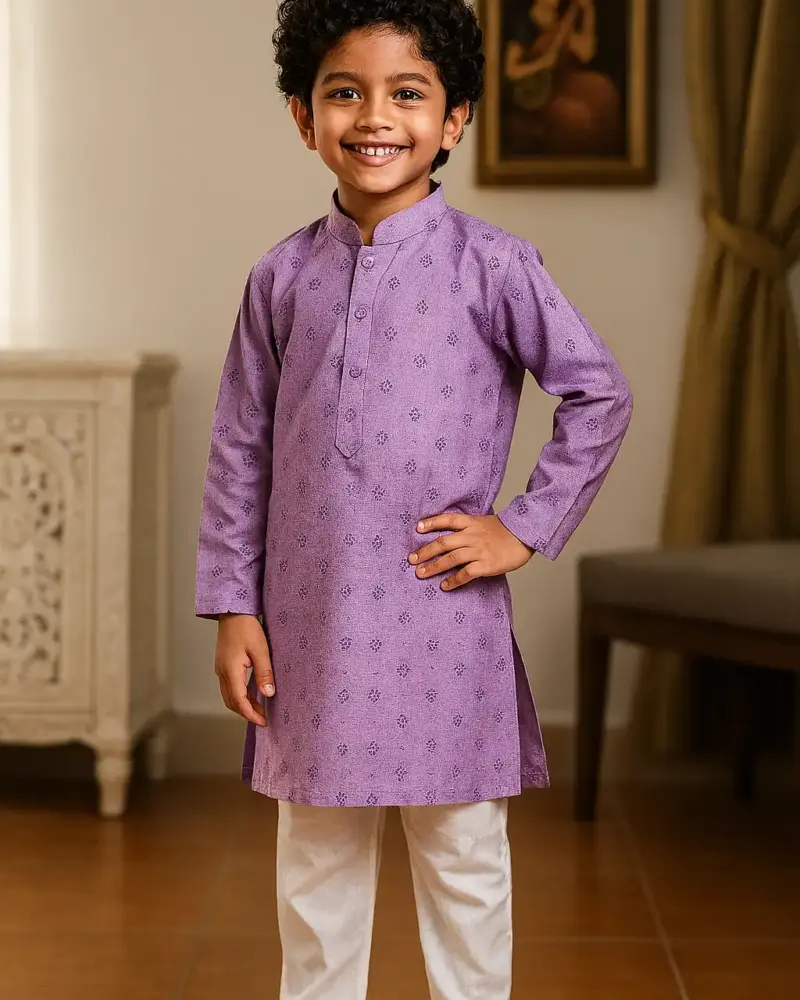 Cotton Kurta Pajama for Boys of every age Purple