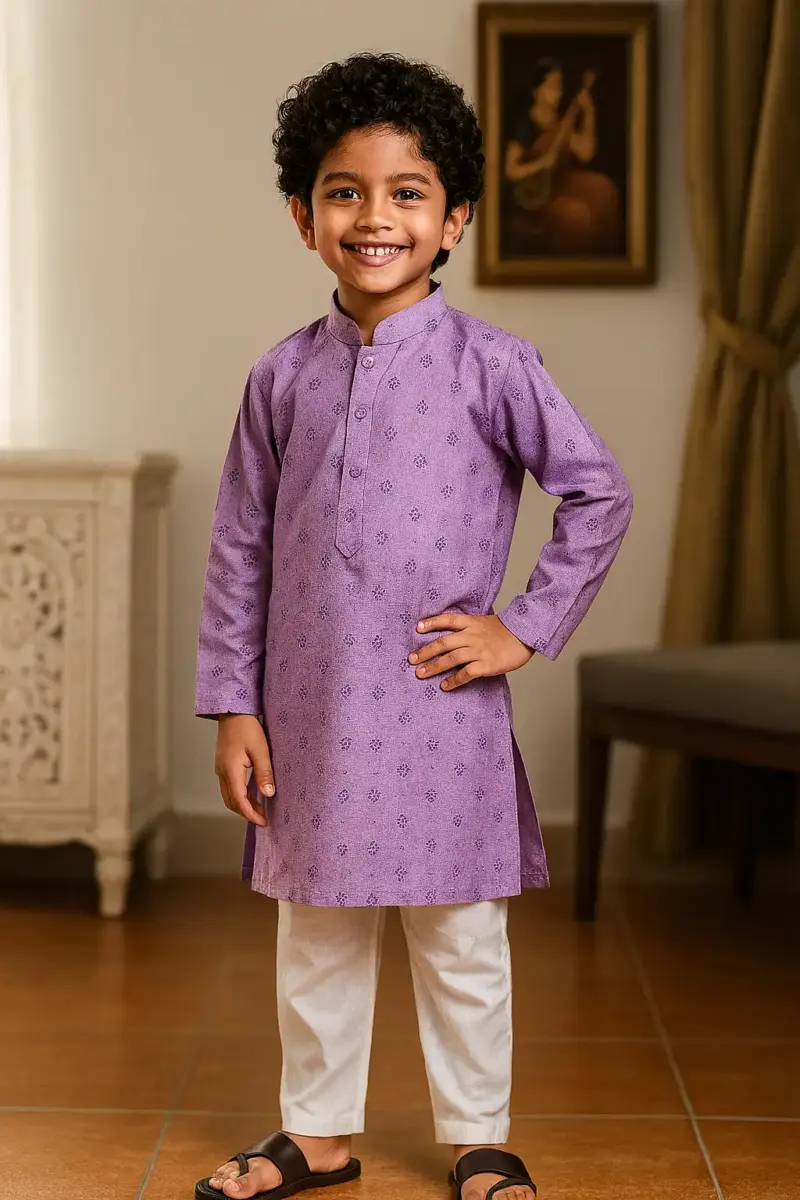 Cotton Kurta Pajama for Boys of every age Purple