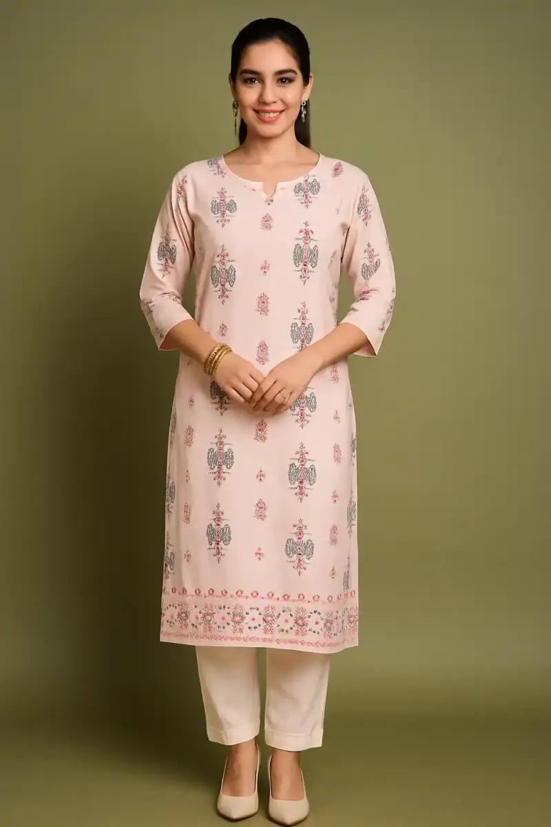 Cotton printed kurta