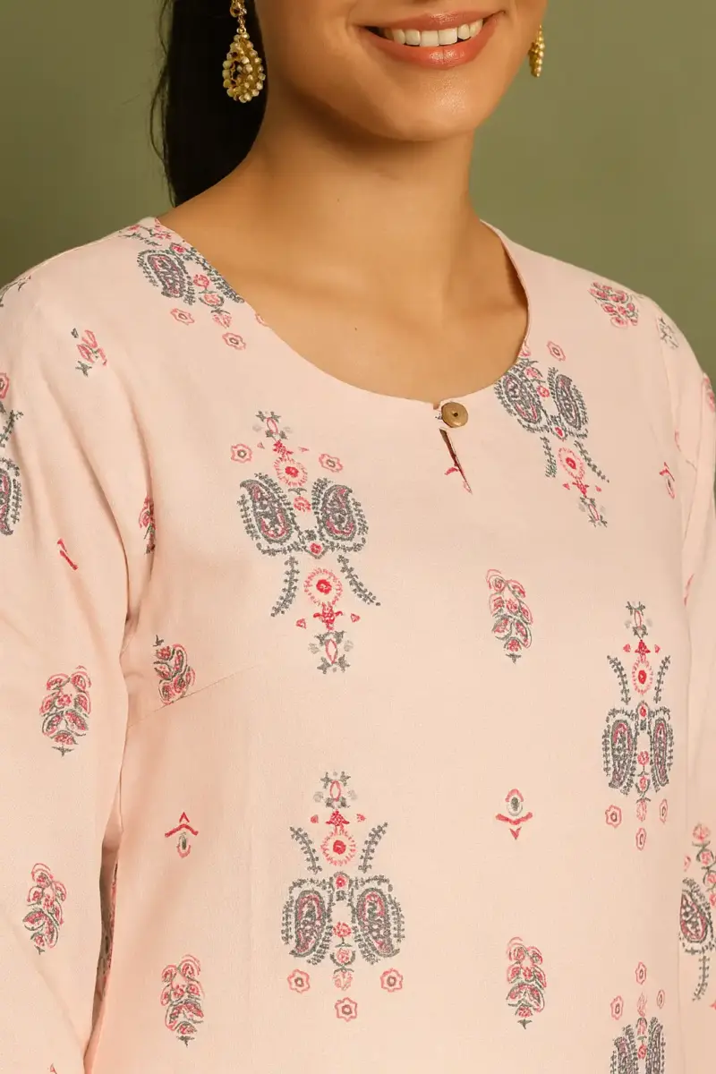 Cotton printed kurta