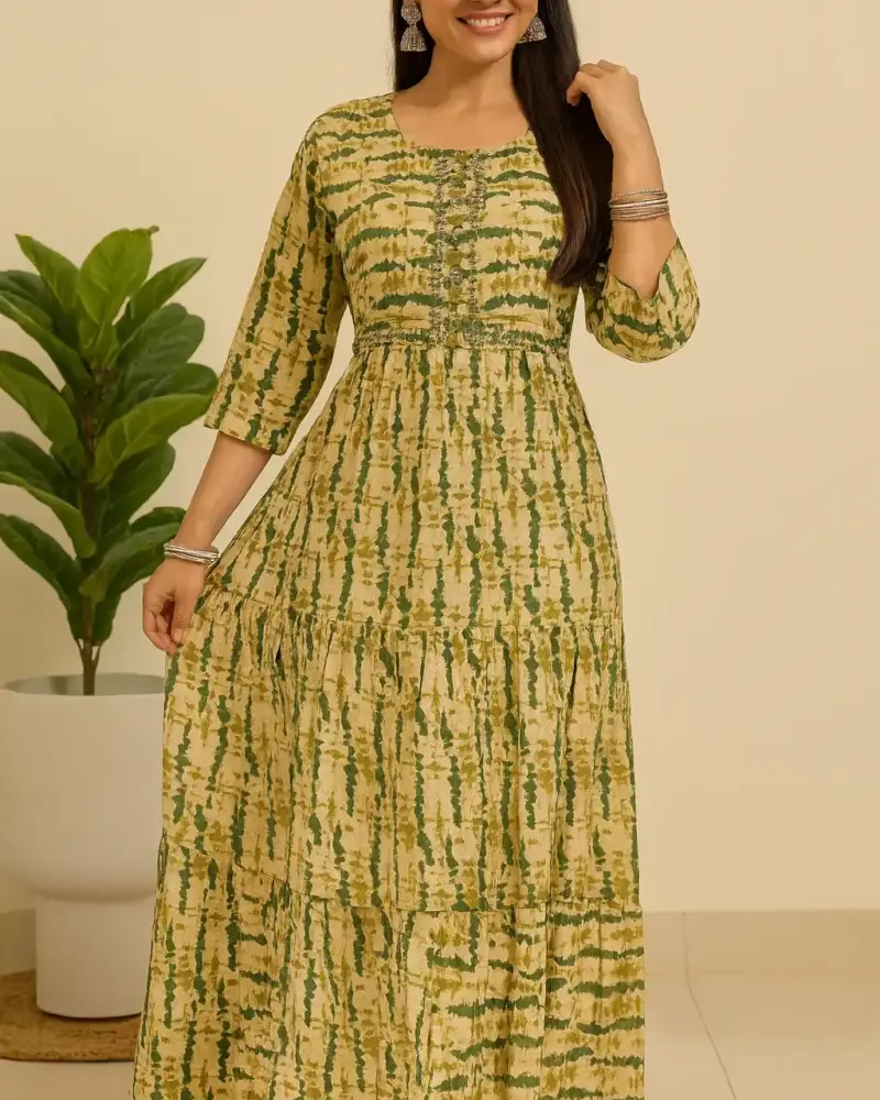Embroidered maxi dress