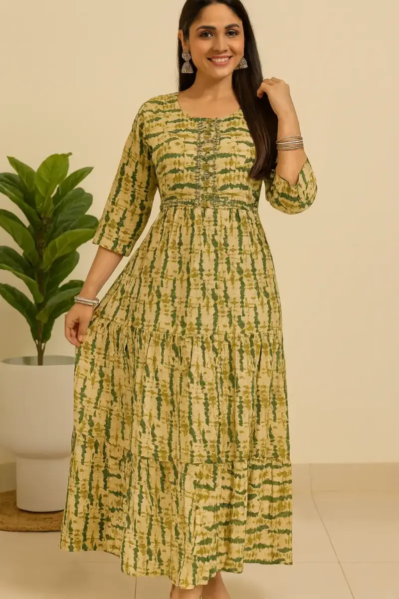 Embroidered maxi dress