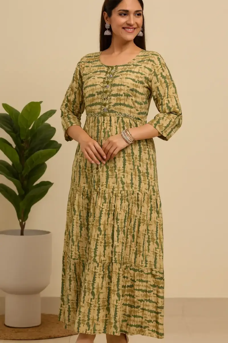 Embroidered maxi dress - Image 9