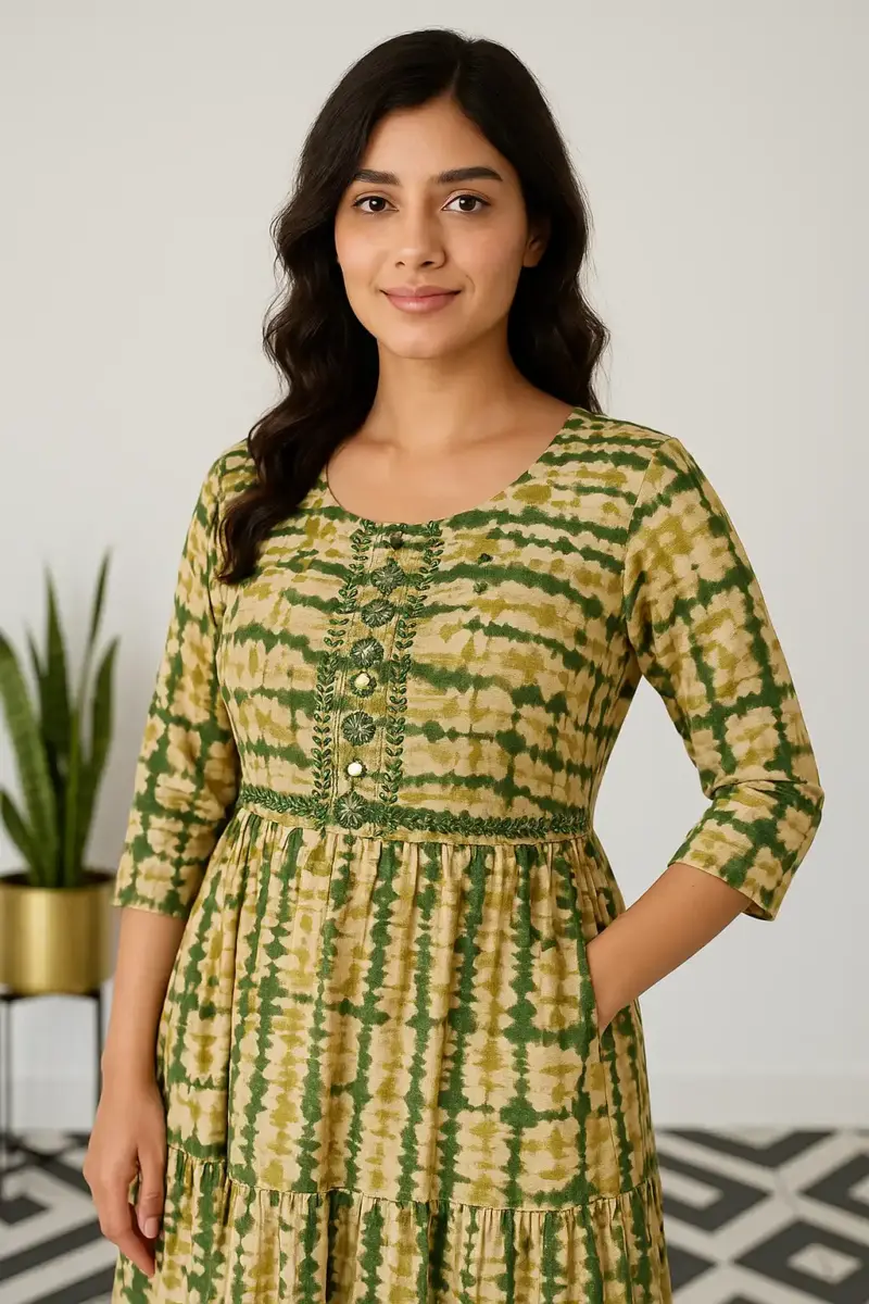 Embroidered maxi dress - Image 7